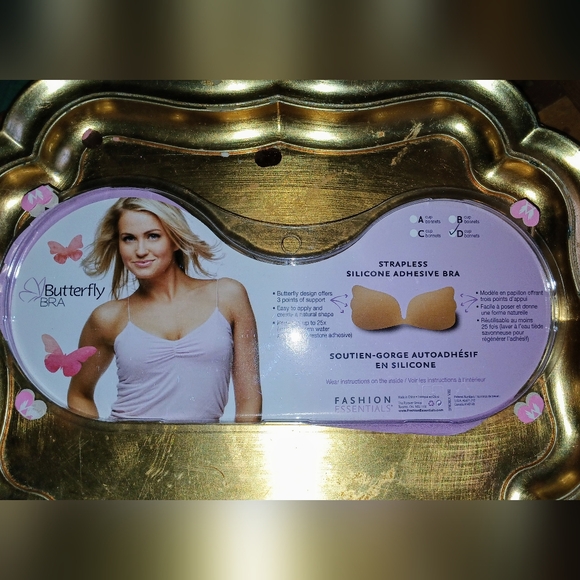 Butterfly Bra Other - Strapless Silicone Adhesive Bra - Tan